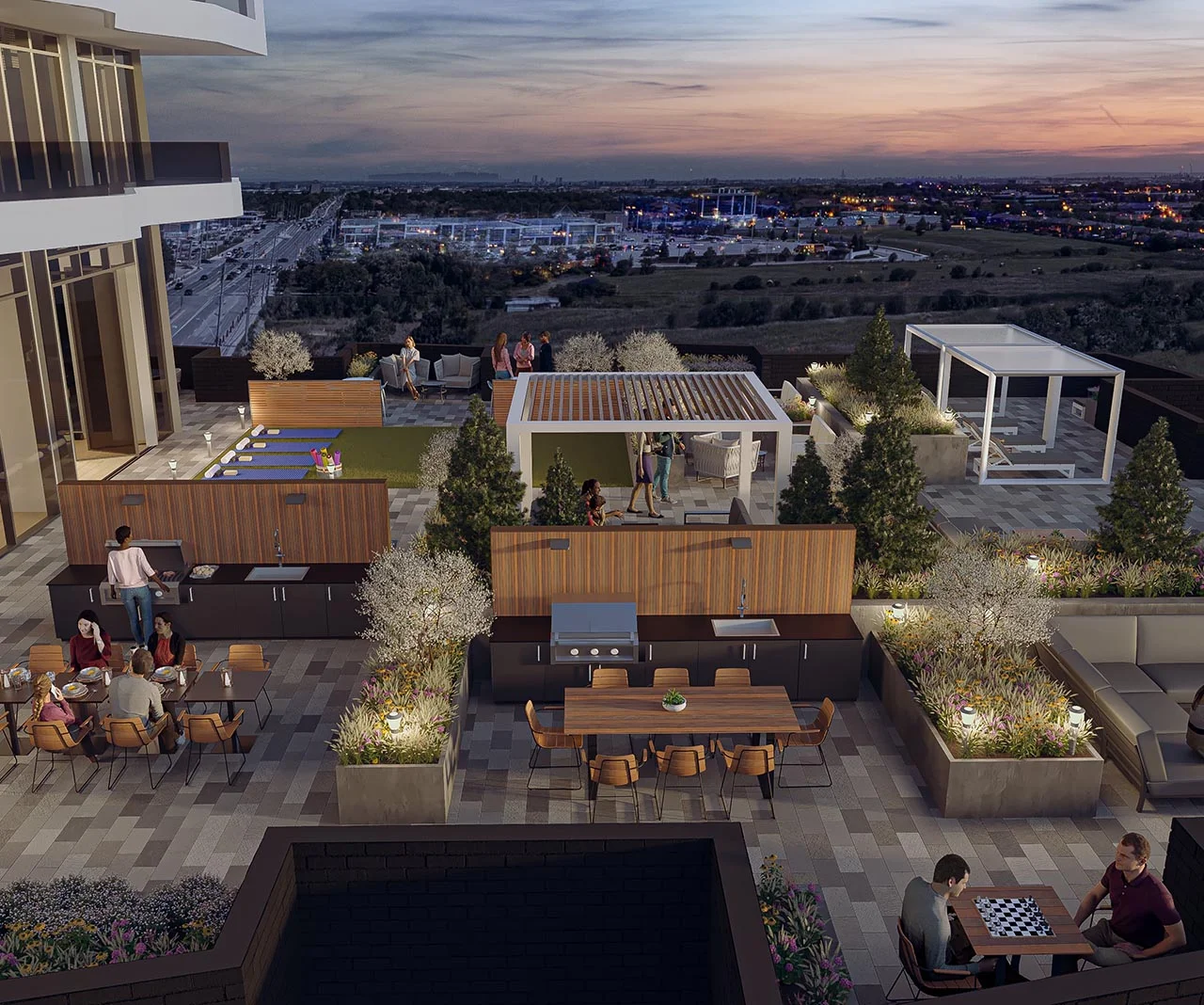 Duo Condos Out amenities Brampton